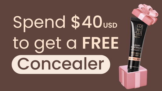 Spend $40 USD to get a free Concealer with code OVER40